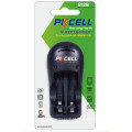 PKCELL marca 2 carregador de bateria de slot 8126 para bateria AA AAA 9V